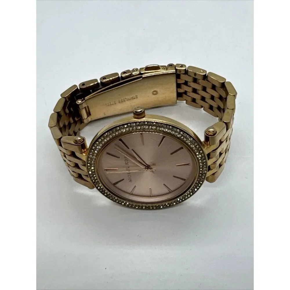 Michael Kors Darci MK3192 Womens Rose Gold Analog Dial Quartz Wrist Watch JNA415